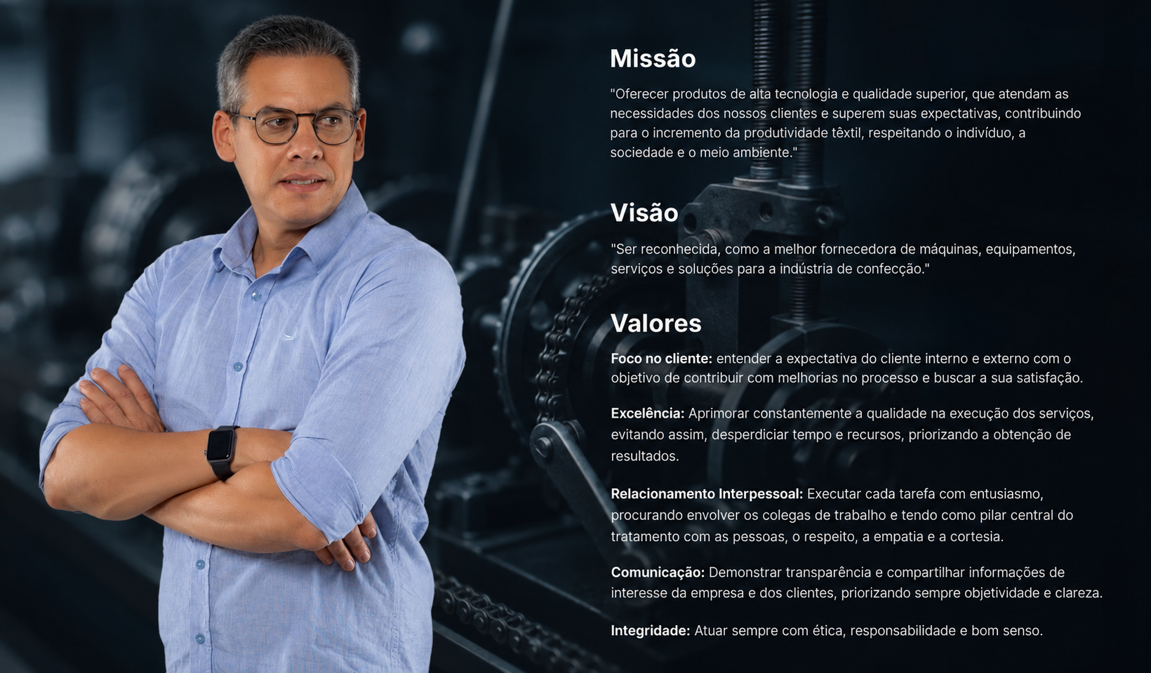 Missão, Visão e Valores - Unipeças